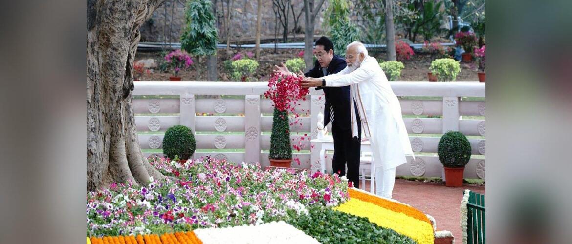  Prime Minister Shri Narendra Modi and Prime Minister of Japan, H. E. Mr. Fumio Kishida visited the Buddha Jayanti Park in New Delhi</br>
20 March, 2023