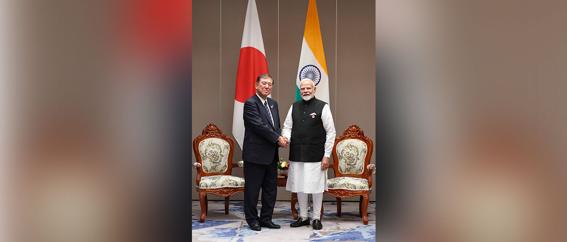 Prime Minister Shri Narendra Modi met Prime Minister of Japan H.E. Mr. Shigeru Ishiba on October 10, 2024, on the sidelines of the ASEAN-India Summit in Laos.