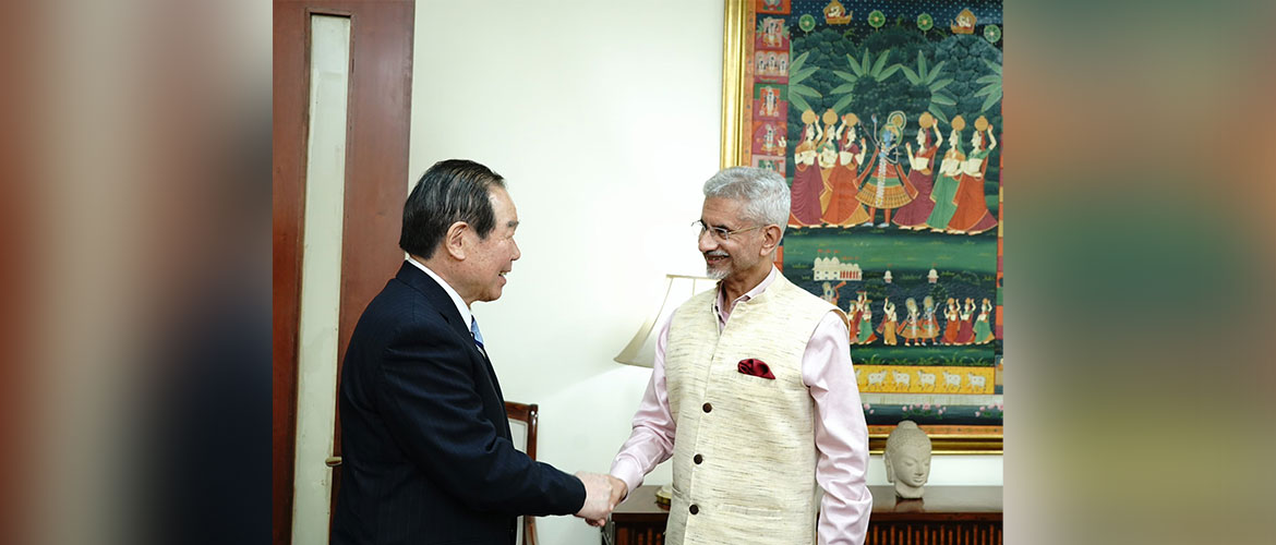 External Affairs Minister Dr. S. Jaishankar met the Speaker of House of Representatives of Japan H.E. Mr. Fukushiro Nukaga in New Delhi on May 05, 2025.