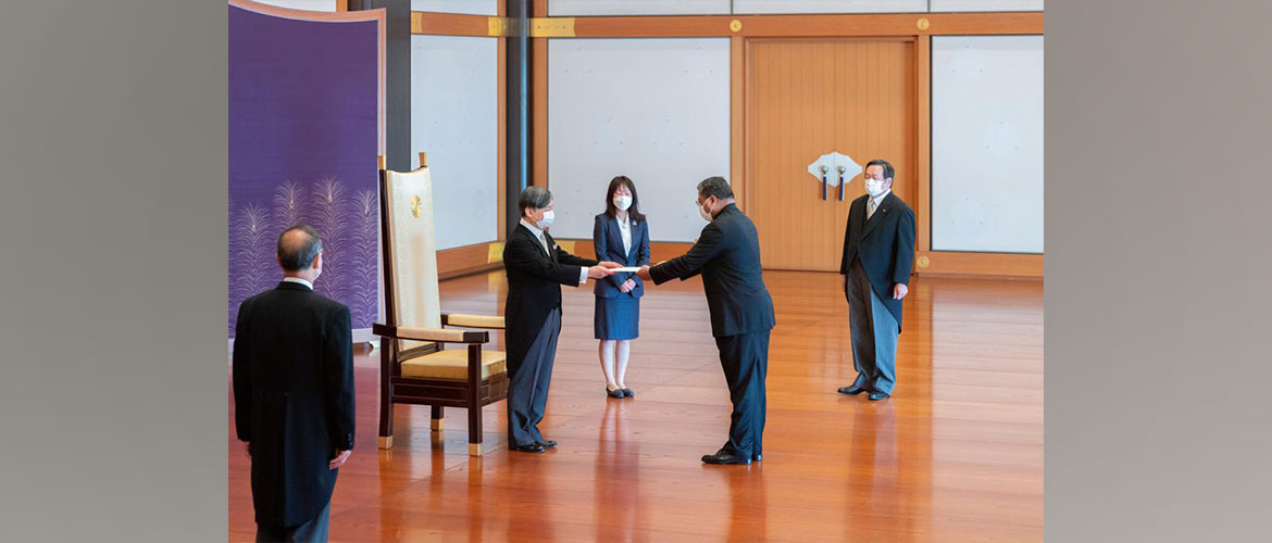  Ambassador Sibi George  presented his credentials to His Majesty the Emperor of Japan</br>
January 19, 2023                                     





