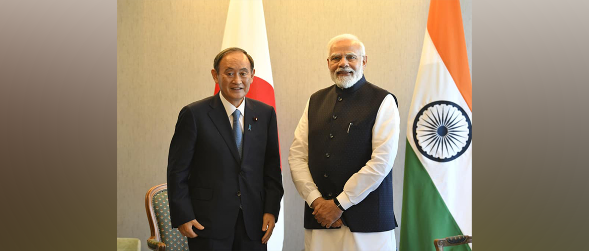  Prime Minister Narendra Modi’s meeting with former Japanese PM Yoshihide Suga during his visit to Japan