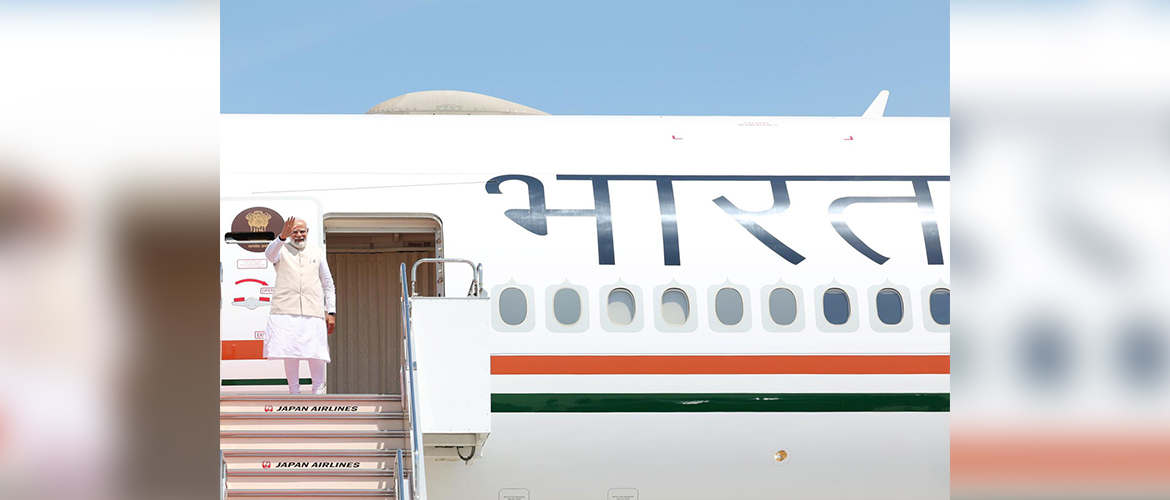  Prime Minister Shri Narendra Modi emplanes for Papua New Guinea, for the second leg of his three-nation tour</br>
21 May, 2023