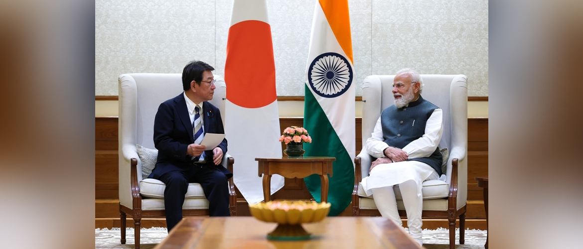 Foreign Minister of Japan Mr Toshimitsu Motegi called on the Prime Minister of India Shri Narendra Modi during his visit to India on 26 May 2026.
